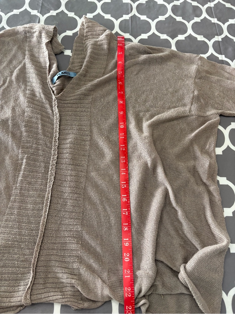 Planet by Lauren G Tencel cotton loose Top Tunic - Picture 5 of 8